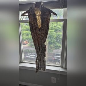 J. McLaughlin leopard Catalina dress